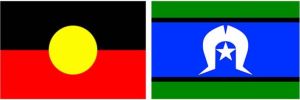 Aboriginal flag and Torres Strait Islander flag